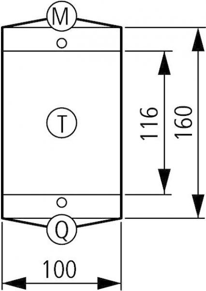 Eaton CI-K2-145-TS Isolierstoffgehäuse CI-K2, H x B x T = 160 x 100 x 145 mm, + Tragschiene (206883)