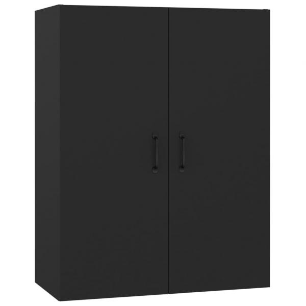 Hängeschrank Schwarz 69,5x34x90 cm Holzwerkstoff