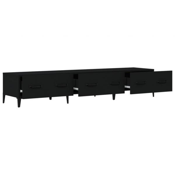 TV-Schrank Schwarz 150x34,5x30 cm Holzwerkstoff