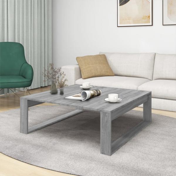 Couchtisch Grau Sonoma 100x100x35 cm Holzwerkstoff