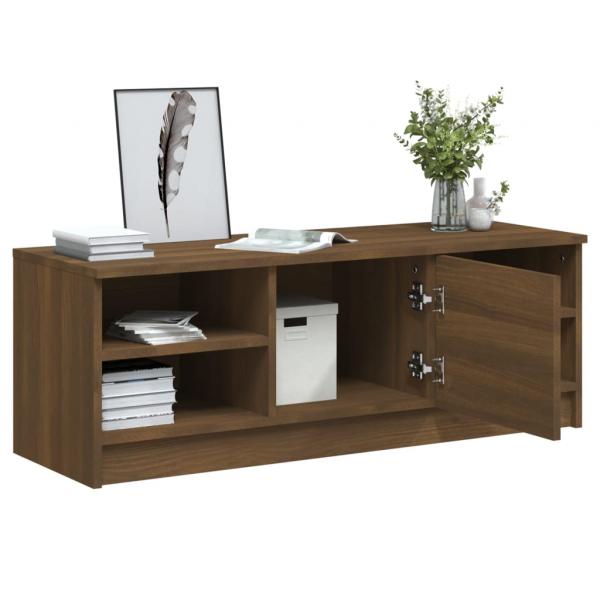 TV-Schrank Braun Eichen-Optik 102x35,5x36,5 cm Holzwerkstoff