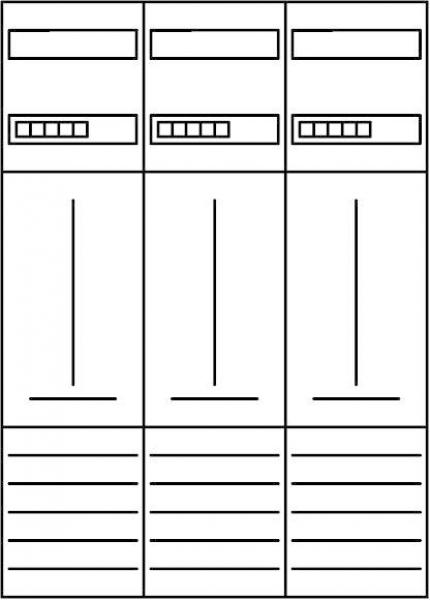ARDEBO.de Eaton ZSD-Z37A1333 Zählerfeld, 3-feldrig, vorbereitet (260412)