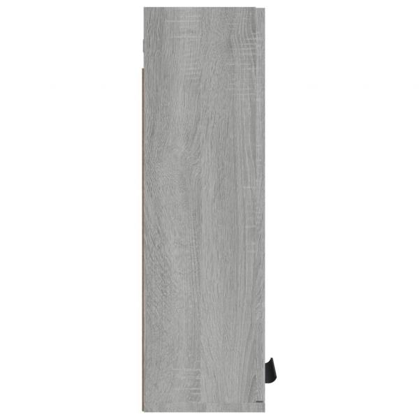 Wand-Badschrank Grau Sonoma 32x20x67 cm