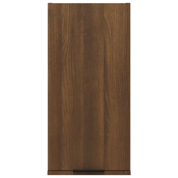 Wand-Badschrank Braun Eichen-Optik 32x20x67 cm