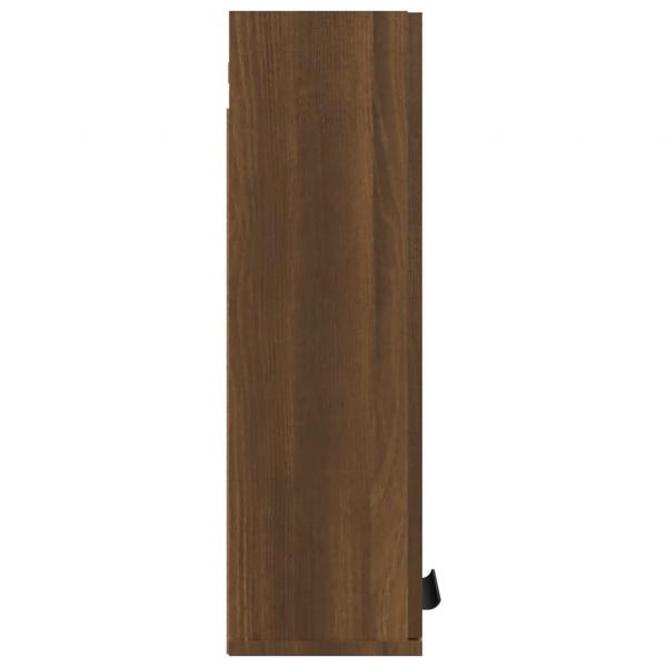 Wand-Badschrank Braun Eichen-Optik 32x20x67 cm