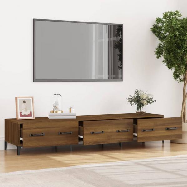 TV-Schrank Braun Eichen-Optik 150x34,5x30 cm Holzwerkstoff