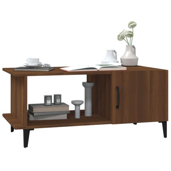 Couchtisch Braun Eichen-Optik 90x50x40 cm Holzwerkstoff