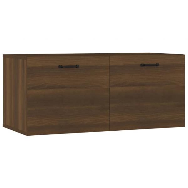 Wandschrank Braun Eichen-Optik 80x35x36,5cm Holzwerkstoff