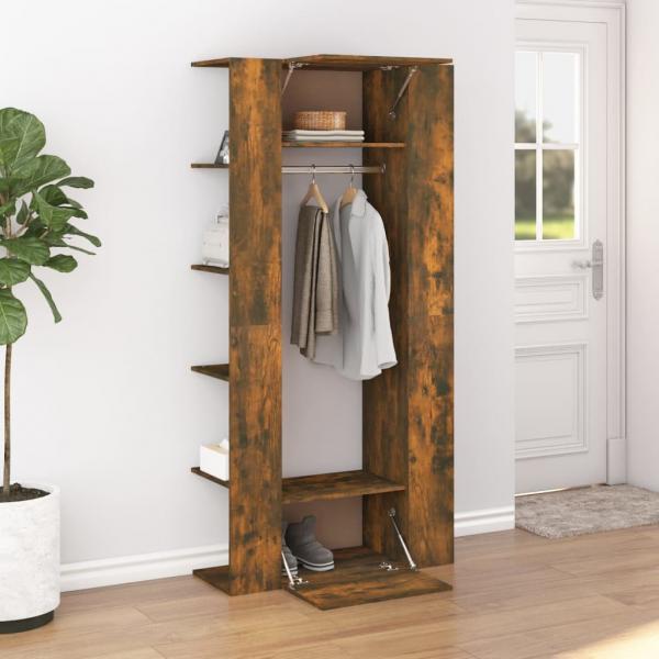 Flurschrank Räuchereiche 97,5x37x99 cm Holzwerkstoff