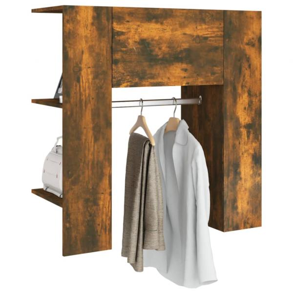 Flurschrank Räuchereiche 97,5x37x99 cm Holzwerkstoff