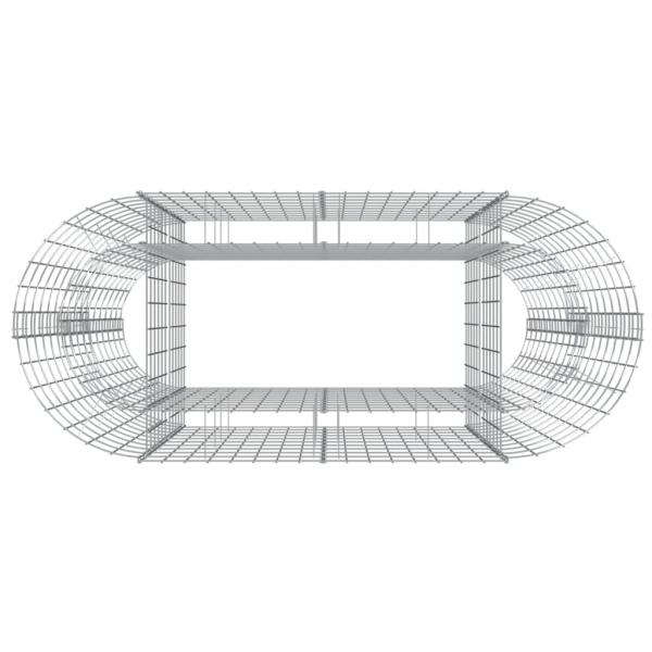 Gabionen-Hochbeet Verzinktes Eisen 120x50x100 cm