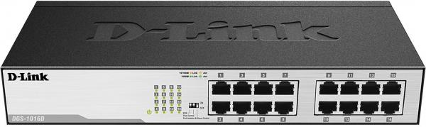 ARDEBO.de D-Link 16-Port Gigabit Desktop Switch, 16x RJ-45 Ports, 2000Mbit (DGS-1016D)