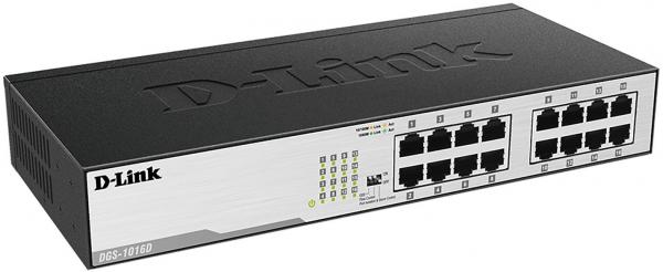 D-Link 16-Port Gigabit Desktop Switch, 16x RJ-45 Ports, 2000Mbit (DGS-1016D)