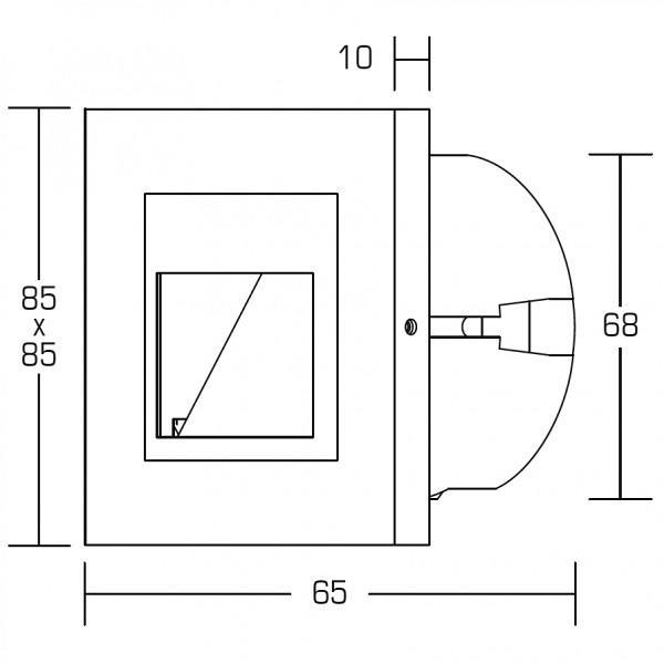 Brumberg LED-Einbauleuchte, 230V, 1W, weiß (R3929WW)