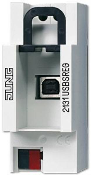 ARDEBO.de Jung 2131USBSREG KNX USB-Datenschnittstelle, 3 Teilungseinheiten, REG-Gehäuse