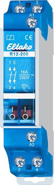 ARDEBO.de Eltako R12-200-24V DC Schaltrelais, elektromechanisch, 24V, mit Handbetätigung und Schaltstellungsanzeige (22200055)