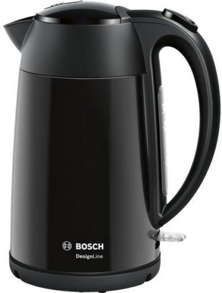 ARDEBO.de Bosch TWK3P423 Wasserkocher, 2400W, 1,7L, Einfach zu reinigen, Einfache Befüllung, Anti-Rutsch-Füße, schwarz