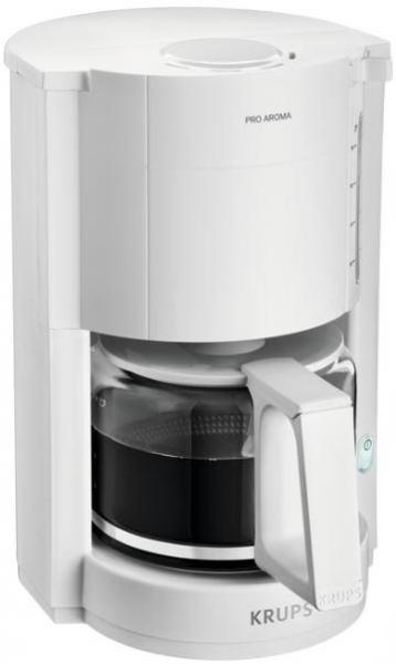 Krups Proaroma F309 01 Filterkaffeemaschine, 1050 W, 1,25l, 10-15 Tassen, Schwenkfilter, weiß