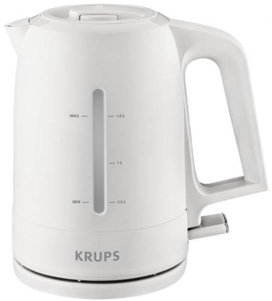 ARDEBO.de Krups Proaroma BW2441 Wasserkocher, 2400 W, 1,6l, Wasserstandsanzeige, weiß