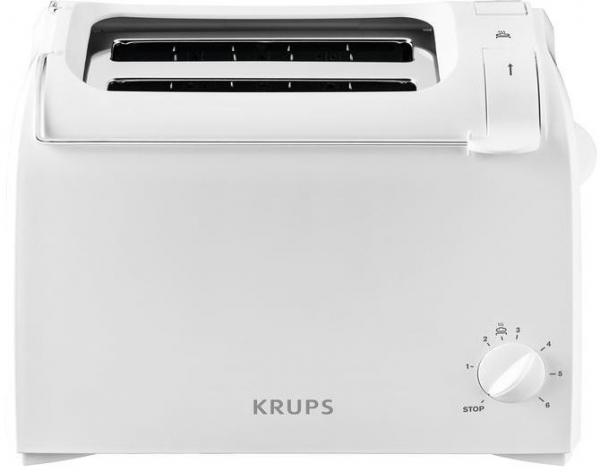 ARDEBO.de Krups Proaroma KH1511 Toaster, 700 W, 2 Scheiben, Hebe-Funktion, weiß