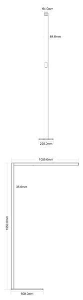 DEKO-LIGHT Office Three Motion Stehleuchte, 80W, 4000K, signalweiß (343024)