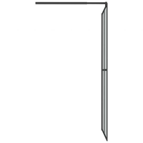 Duschwand für Walk-in Dusche 80x195 cm Dunkles Sicherheitsglas 