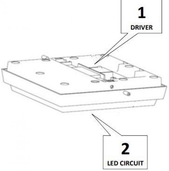 Fabas Luce Desdy Deckenleuchte, 30W, LED, weiß (3314-65-102)