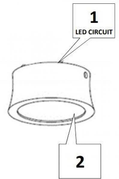 Fabas Luce Ponza Spot, 7W, LED, anthrazit (3440-71-282)