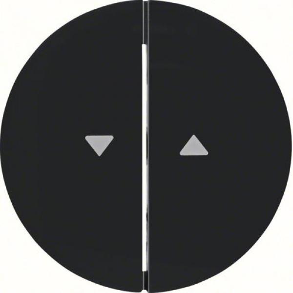 ARDEBO.de Berker 16252045  Wippen mit Aufdruck Symbol Pfeil, R.1/R.3, schwarz glänzend