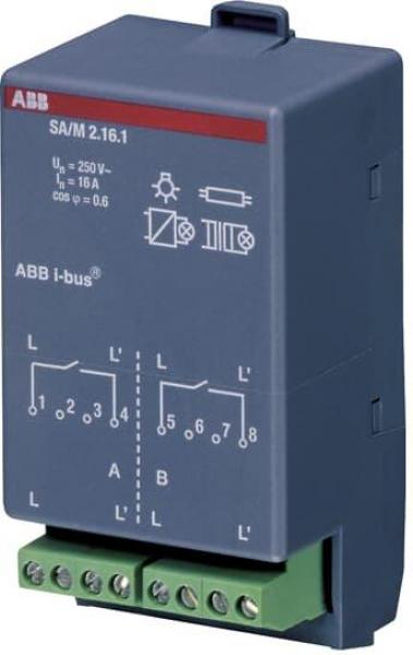 ARDEBO.de ABB SA/M2.16.1 Schaltaktormodul, 2F, 16A (2CDG110100R0011)