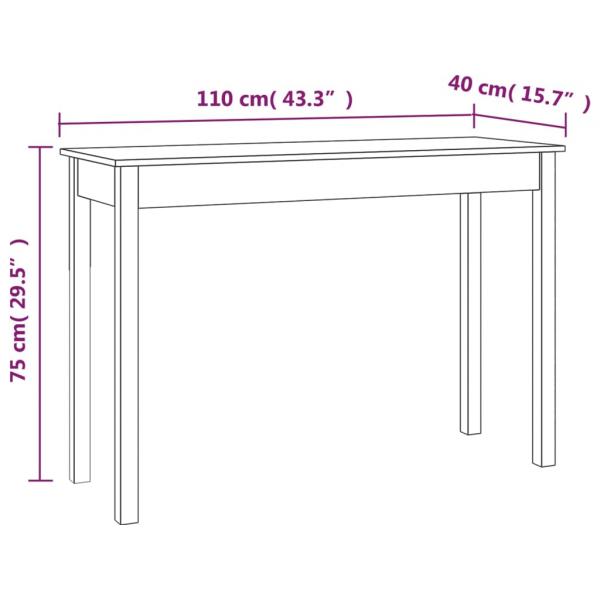 Konsolentisch 110x40x75 cm Massivholz Kiefer