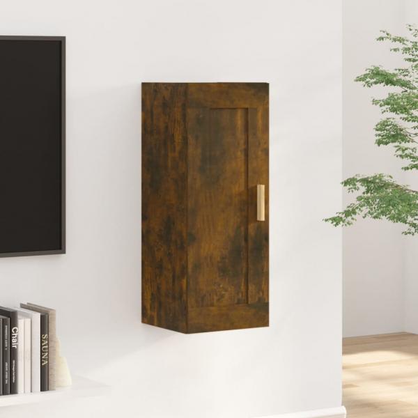 ARDEBO.de - Wandschrank Räuchereiche 35x34x90 cm Holzwerkstoff