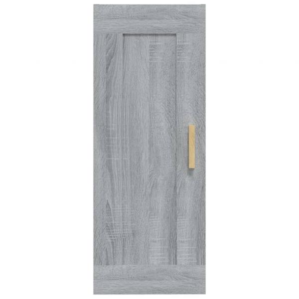 Wandschrank Grau Sonoma 35x34x90 cm Holzwerkstoff