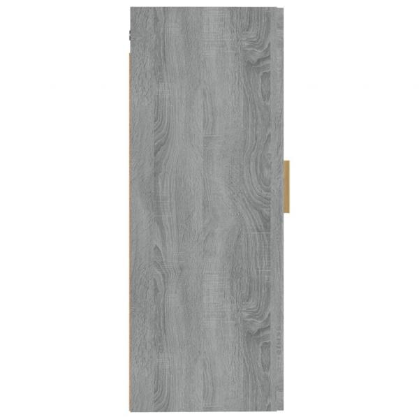 Wandschrank Grau Sonoma 35x34x90 cm Holzwerkstoff