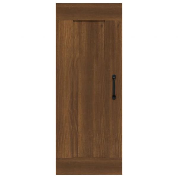 Hängeschrank Braun Eichen-Optik 35x34x90 cm Holzwerkstoff