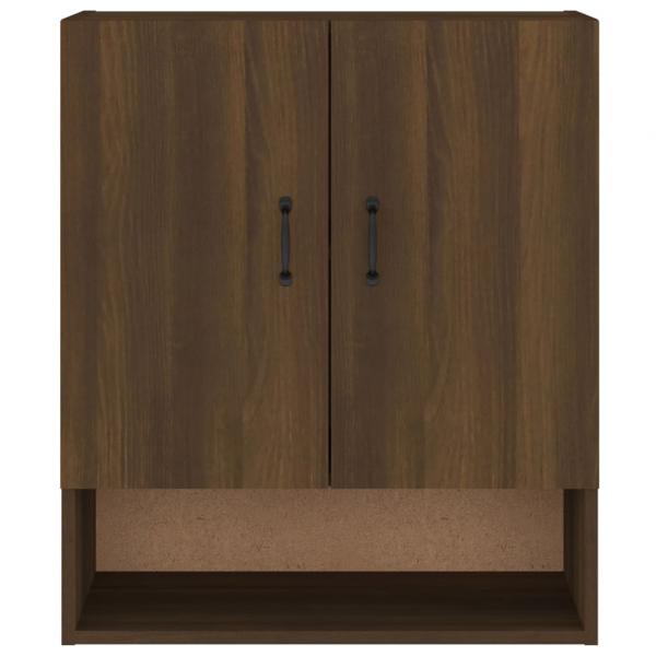 Wandschrank Braun Eichen-Optik 60x31x70 cm Holzwerkstoff