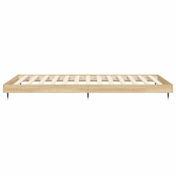 Bettgestell Sonoma-Eiche 90x200 cm Holzwerkstoff