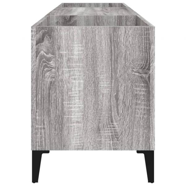 Plattenschrank Grau Sonoma 121x38x48 cm Holzwerkstoff