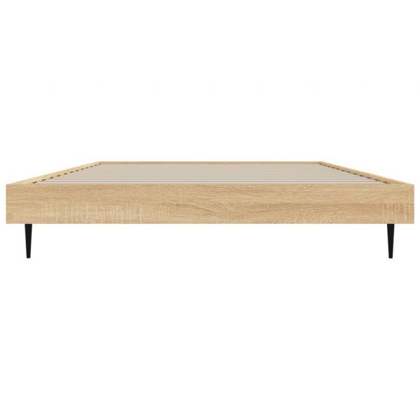 Bettgestell Sonoma-Eiche 90x200 cm Holzwerkstoff