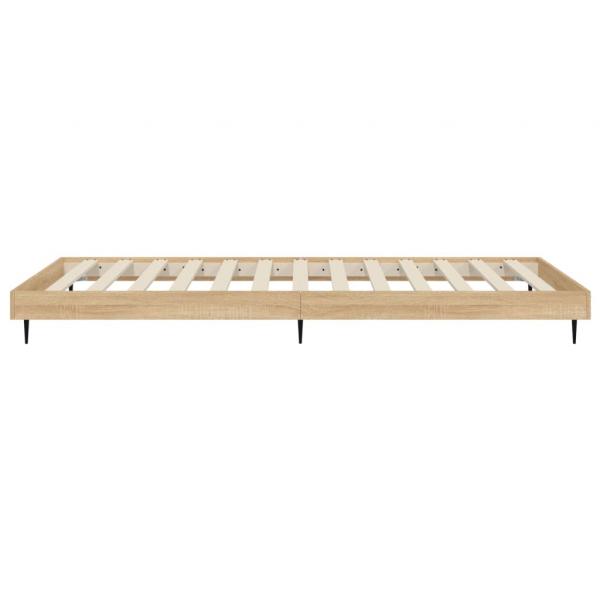 Bettgestell Sonoma-Eiche 90x200 cm Holzwerkstoff