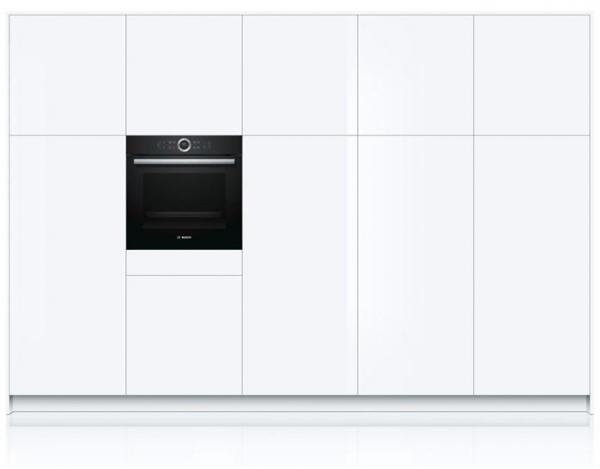 Bosch HBG675BB1 Serie 8 EEK: A+ Einbaubackofen, 56 cm breit, 71 l, 4D Heißluft, AutoPilot 10, Pyrolyse, schwarz