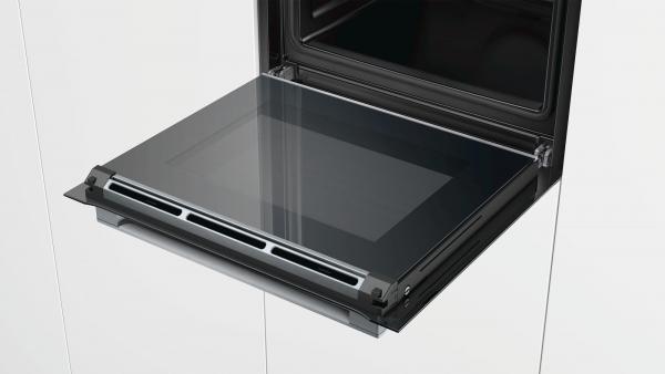 Bosch HBG635BB1 Serie 8 EEK: A+ Einbaubackofen, 60 cm breit, 71 l, 4D Heißluft, AutoPilot, schwarz