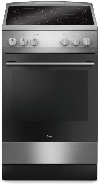 ARDEBO.de Amica SHC 11595 E EEK: A Standherd, Glaskeramik, 50 cm breit, 67 L, SteamClean, Cool Door3, Geschirrwagen, Edelstahl