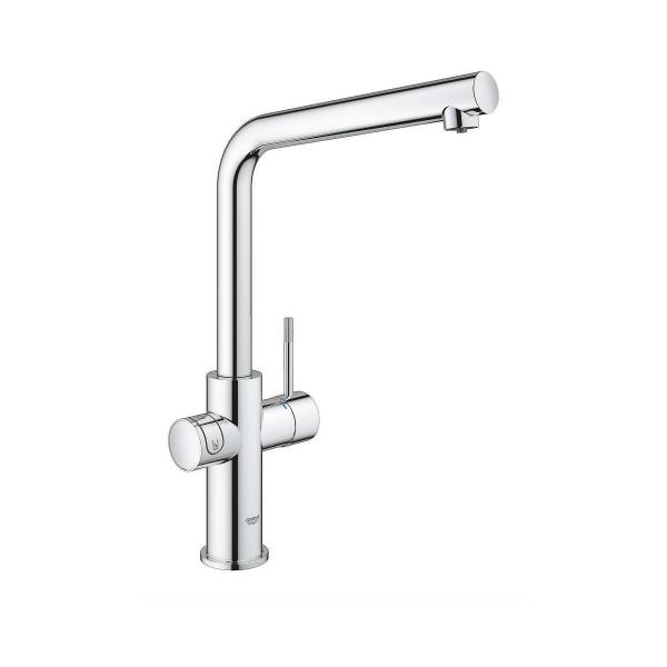 GROHE Blue Home Starter Kit, L-Auslauf, Filter, 150° schwenkbar, chrom (31454001)