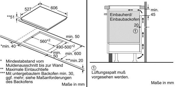 Bosch PXX675DC1E Autarke Induktionskochfeld, Glaskeramik, 60 cm breit, dekorlos, PerfectFry, schwarz