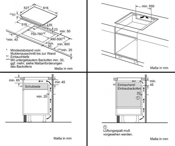 Bosch PXY875DC1E Autarkes Induktionskochfeld, Glaskeramik, 80 cm breit, Edelstahl-Rahmen, Sensor-Tasten