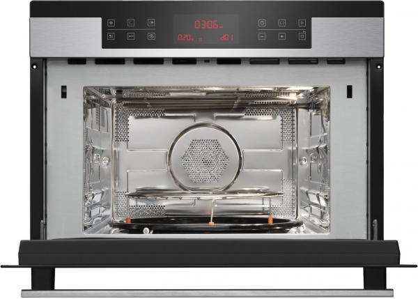 Amica EBC 841 600 E Kompakt-Einbaubackofen, 60 cm breit, 44 L, mit Mikrowelle, 13 Automatikprogramme, CoolDoor3, edelstahl