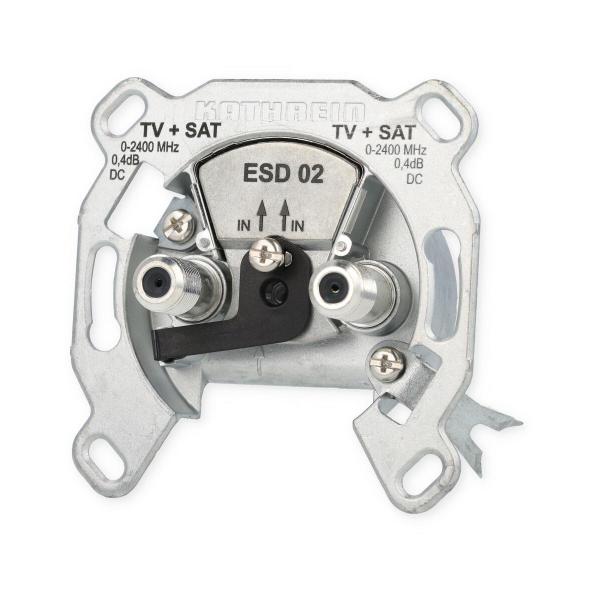 Kathrein ESD 02 Sat-Einzelanschlussdose, 2-fach, 0-2400 MHz