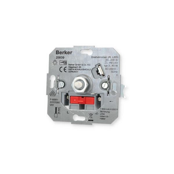 Berker 2909 Drehdimmer, R, LED, Lichtsteuerung