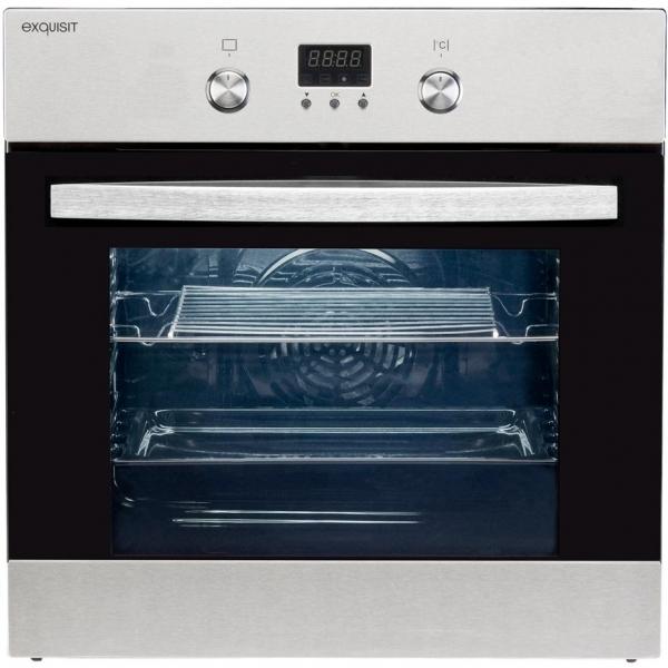 ARDEBO.de Exquisit EBE65-1H EEK: A Elektro-Einbaubackofen, 60 cm breit, 51 Liter, Heißluft, Grill, inox